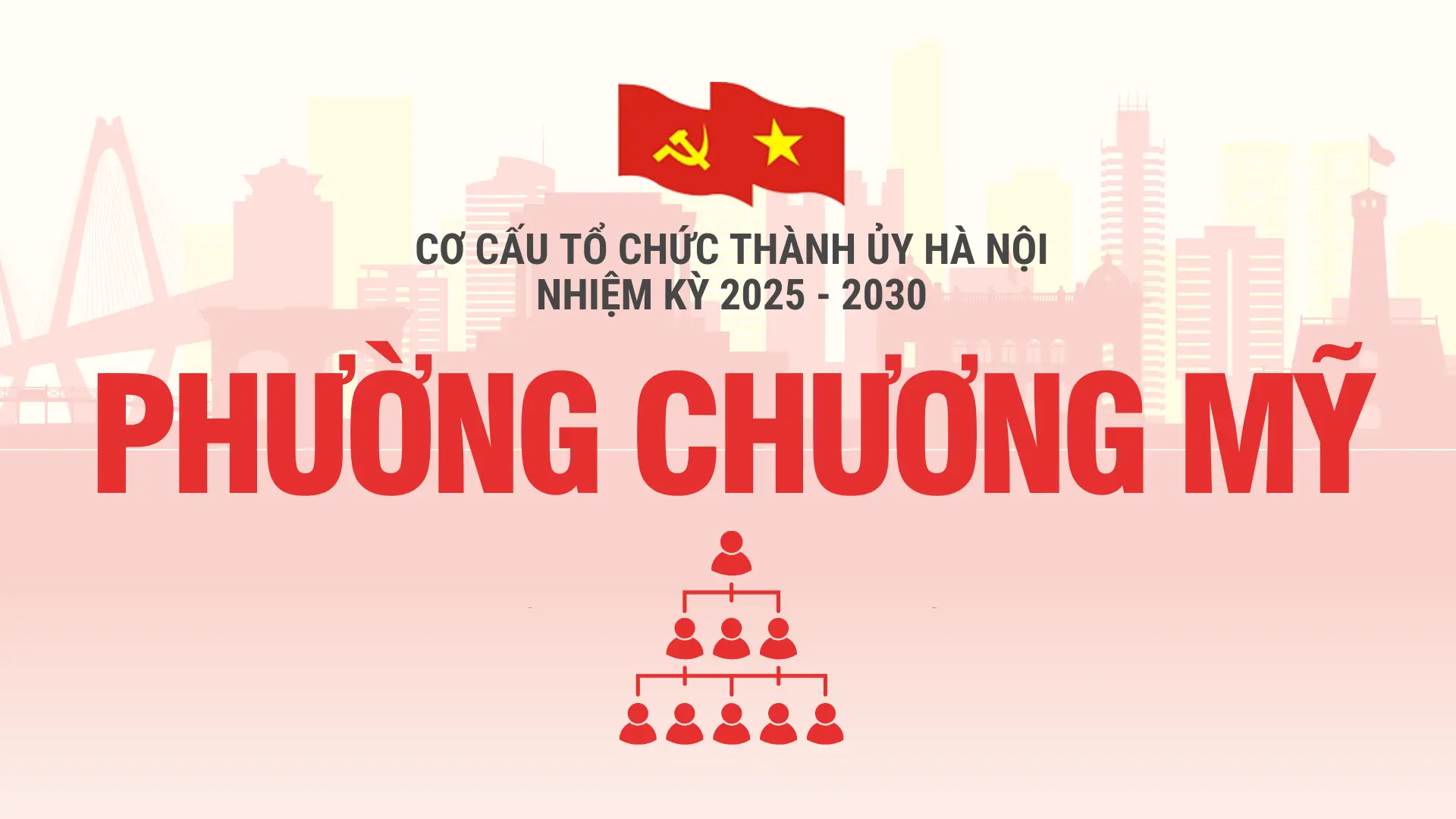 Cơ cấu tổ chức Đảng ủy phường Chương Mỹ nhiệm kỳ 2025-2030
